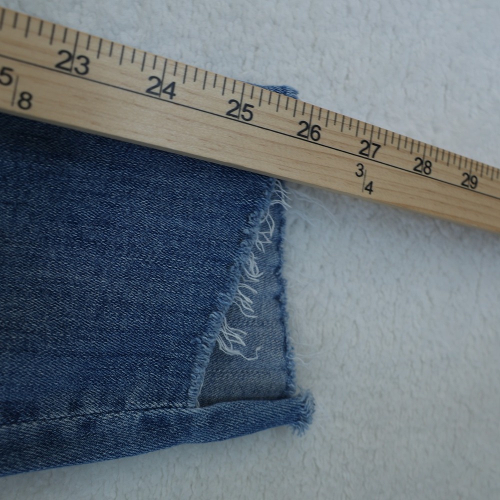 Mother The Looker Jeans Women's 27 Where There Is Smoke Ankle Step Fray‎ Skinny - Picture 14 of 16